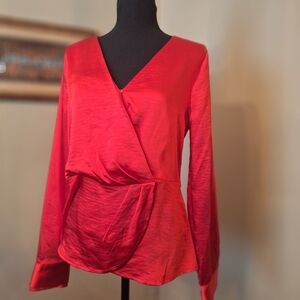 Skies are Blue v-neck faux wrap look sz 8